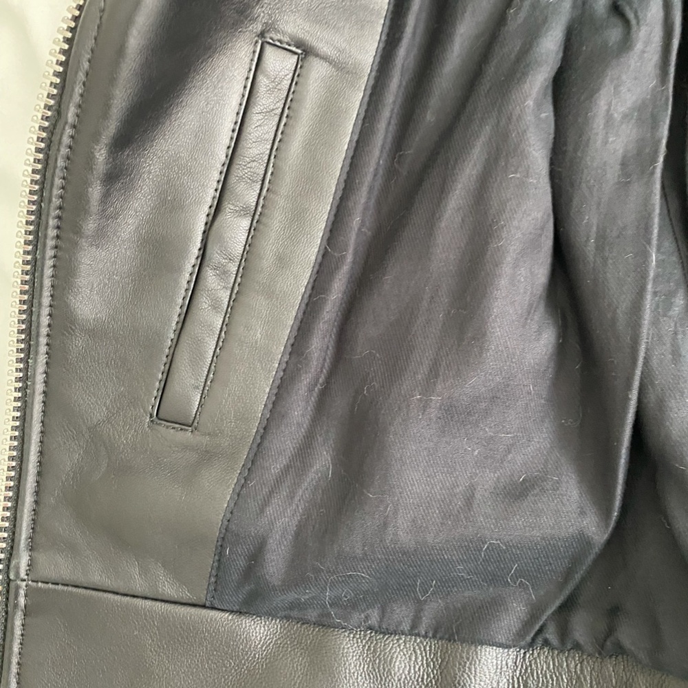 Acne Mock Leather Motorcycle Jacket in size 32 Brand new and unworn - Picture 4 of 7